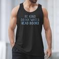 Be Kind Drink Water Read Books Men Tank Top