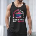 Knowledge Is Power Book Club Librarian Read Banned Books Men Tank Top
