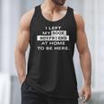 I Left My Book Boyfriend At Home To Be Here Men Tank Top