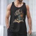 Leopard Book Flower Men Tank Top Leopard Book Flower Men Tank Top