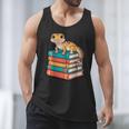 Leopard Gecko Book Lover Reading Men Tank Top