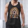 Leopard Teacher Wild About Reading Books Reader Librarian Men Tank Top