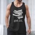 Let's Get Lit Books Men Tank Top