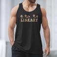 Library Book Lover School Librarian Reading Floral For Women Men Tank Top