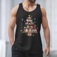 Library Books Christmas Tree Teacher Xmas Snowflake Men Tank Top Library Books Christmas Tree Teacher Xmas Snowflake Men Tank Top