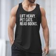 Lift Heavy Pet Cats Read Books Gym Workout Weight Lifter Men Tank Top Lift Heavy Pet Cats Read Books Gym Workout Weight Lifter Men Tank Top
