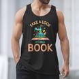 Take a Look It's In a Book Reading Teacher Book Lover Men Tank Top
