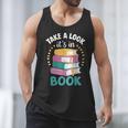 Take a Look It's In a Book Teacher Reading Apparel Men Tank Top