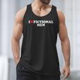 I Love Heart Fictional Men Simple Cute Reading Books Men Tank Top