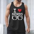I Love Nerds I Heart Nerds For Science Book Knowledge Geeks Men Tank Top I Love Nerds I Heart Nerds For Science Book Knowledge Geeks Men Tank Top