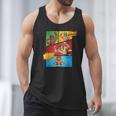 Lucha Libre Comic Book Mexican Wrestling Cartoon Wrestler Men Tank Top