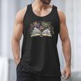 Mardi Gras Book Librarian Author Purple Beads Men Tank Top Mardi Gras Book Librarian Author Purple Beads Men Tank Top