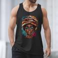 Melanin Girl Afro Book Lover Librarian Teacher Student Men Tank Top
