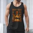 Melanin Girl Locs Book Lover Librarian Teacher Student Men Tank Top