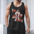 Modern Queen Of Hearts Book Lover Reading Novels Romantasy Men Tank Top