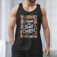I Have No Shelf Control Book Lovers Vintage Floral Men Tank Top I Have No Shelf Control Book Lovers Vintage Floral Men Tank Top