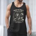 North Pole Book Club Christmas Elf Bookish Retro Graphic Men Tank Top