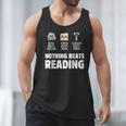 Nothing Beats Reading Librarian Book Bookworm Men Tank Top