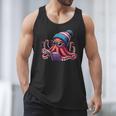 Octopus Reading Book Kraken Book Lover Men Tank Top