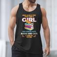 Once Upon A Time There Was A Girl Who Loves Books And Cats Men Tank Top