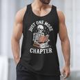 One More Chapter Skeleton Reading Books Lovers Readers Men Tank Top