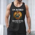 Owl I'm Retired Reading Books Is My Job Men Tank Top