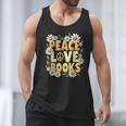 Peace Love Books Librarian Teacher Life Book Library Men Tank Top