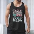 Pet Lover Easily Distracted By Dogs And Books Joke Men Men Tank Top Pet Lover Easily Distracted By Dogs And Books Joke Men Men Tank Top