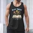 Plot Twist I'm Pregnant Literary Pregnancy Announcement Book Men Tank Top