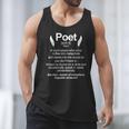 Poetry Poem Author Literature Book Lover Book Worm Poet Men Tank Top Poetry Poem Author Literature Book Lover Book Worm Poet Men Tank Top