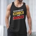 Powered By Comics And Snacks Comic Book Lover Men Tank Top