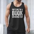 Pretend I'm A Book Character Shirt Adult Kids Costume Men Tank Top Pretend I'm A Book Character Shirt Adult Kids Costume Men Tank Top