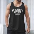 Proud Published Author 2025 Mom Dad Vintage Poet Book Writer Men Tank Top