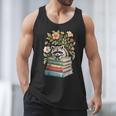 Raccoon Books Reading Flowers Men Tank Top Raccoon Books Reading Flowers Men Tank Top