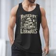 Raised By Libraries Reader Book Bibliophile Men Tank Top