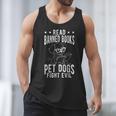 Read Banned Books PET DOGS FIGHT EVIL Read Books Reader Men Tank Top