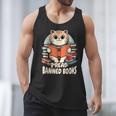 I Read Banned Books Shirt Cat Lover Bookworm Reader Men Women Kids Men Tank Top