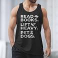 Read Books Lift Heavy Pet Dogs Men Tank Top