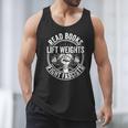Read Books Lift Weights Fight Fascists Reading Men Women Men Tank Top