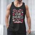 Read Your Cute Heart Out Teacher Librarian Love Reading Book Men Tank Top Read Your Cute Heart Out Teacher Librarian Love Reading Book Men Tank Top