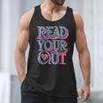 Read Your Heart Out Cute Teacher Reading Book Love Bookworm Men Tank Top