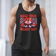 Read Your Heart Out Valentine Reading Book Kid Teacher Men Tank Top
