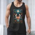 The Reader Bookish Cute Spooky Ghost Reading Book Tarot Card Men Tank Top The Reader Bookish Cute Spooky Ghost Reading Book Tarot Card Men Tank Top