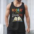 Reading Books Bibliophile Hooray It's Library Day Men Tank Top