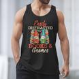 Reading Gnomes Cute Easily Distracted By Books And Gnomes Men Tank Top