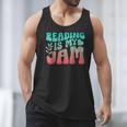 Reading Is My Jam Book Lover Bookworm Teacher Library Reader Men Tank Top