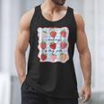 Reading Is My Jam Preppy Stawberry Bookworm Book Lover Nerd Men Tank Top
