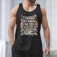 Reading Quote For Bookworm And Librarian Men Tank Top