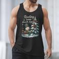 Reading Is Snow Much Fun Christmas Books Snowman Bookworm Men Tank Top