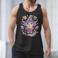 ReadsALOTL Cute Axolotl Book Lover Men Tank Top